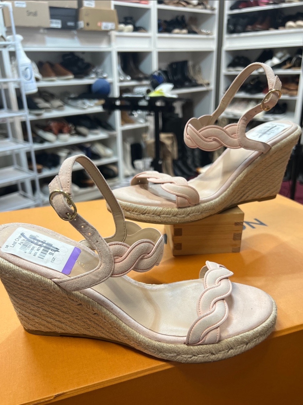 🔥 Stuart Weitzman espadrille wedge sandal size 9 new